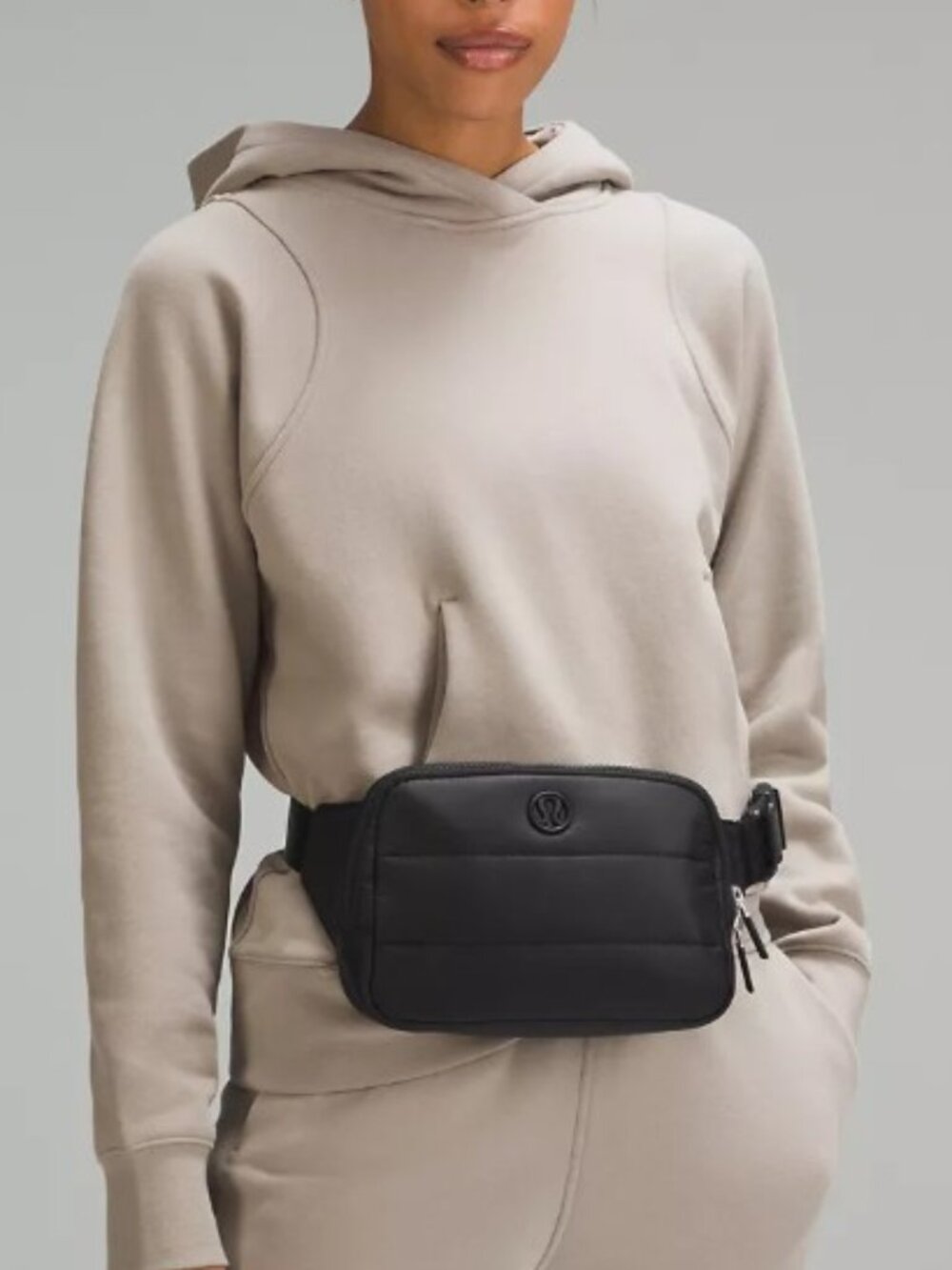 New Lululemon Everywhere Belt Bag Large 2L *Wunder Puff, Black Puffer Fanny Pack